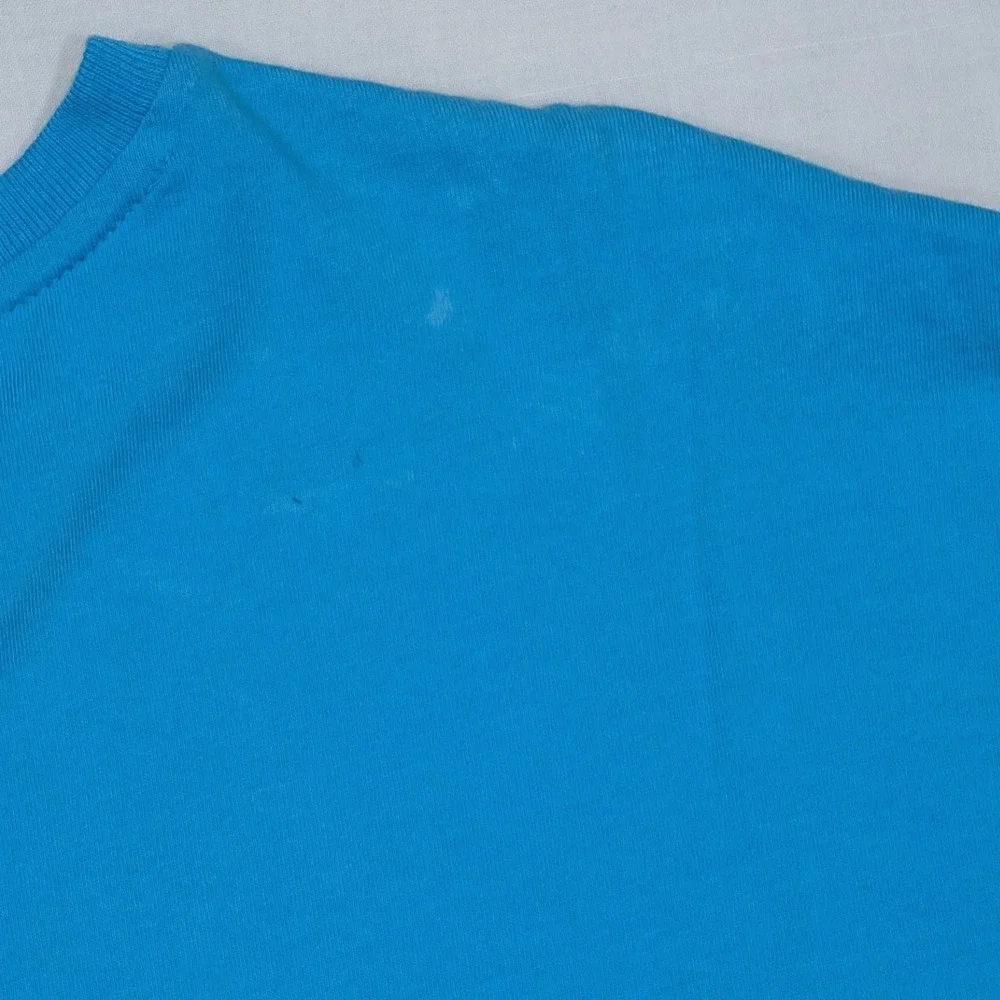 Polo Ralph Lauren Mens Blue Crewneck T-Shirt Yellow Pony Logo Large NWT